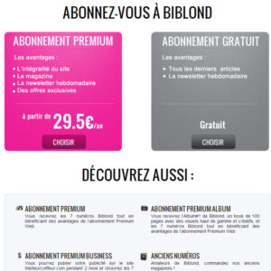 La nouvelle boutique Biblond