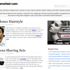 Coupes pour hommes