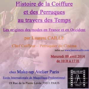 «Histoire de la Coiffure et des Perruques au travers des Temps », conférence par Laurent Caille