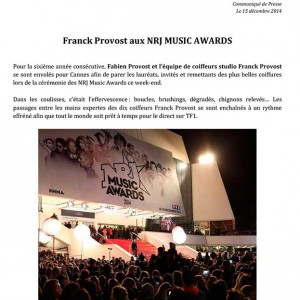 NRJ Music Awards, une belle vitrine pour Franck Provost