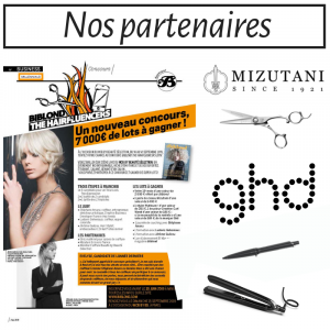 Mizutani et Ghd, marques partenaires du concours Biblond The Hairfluencers